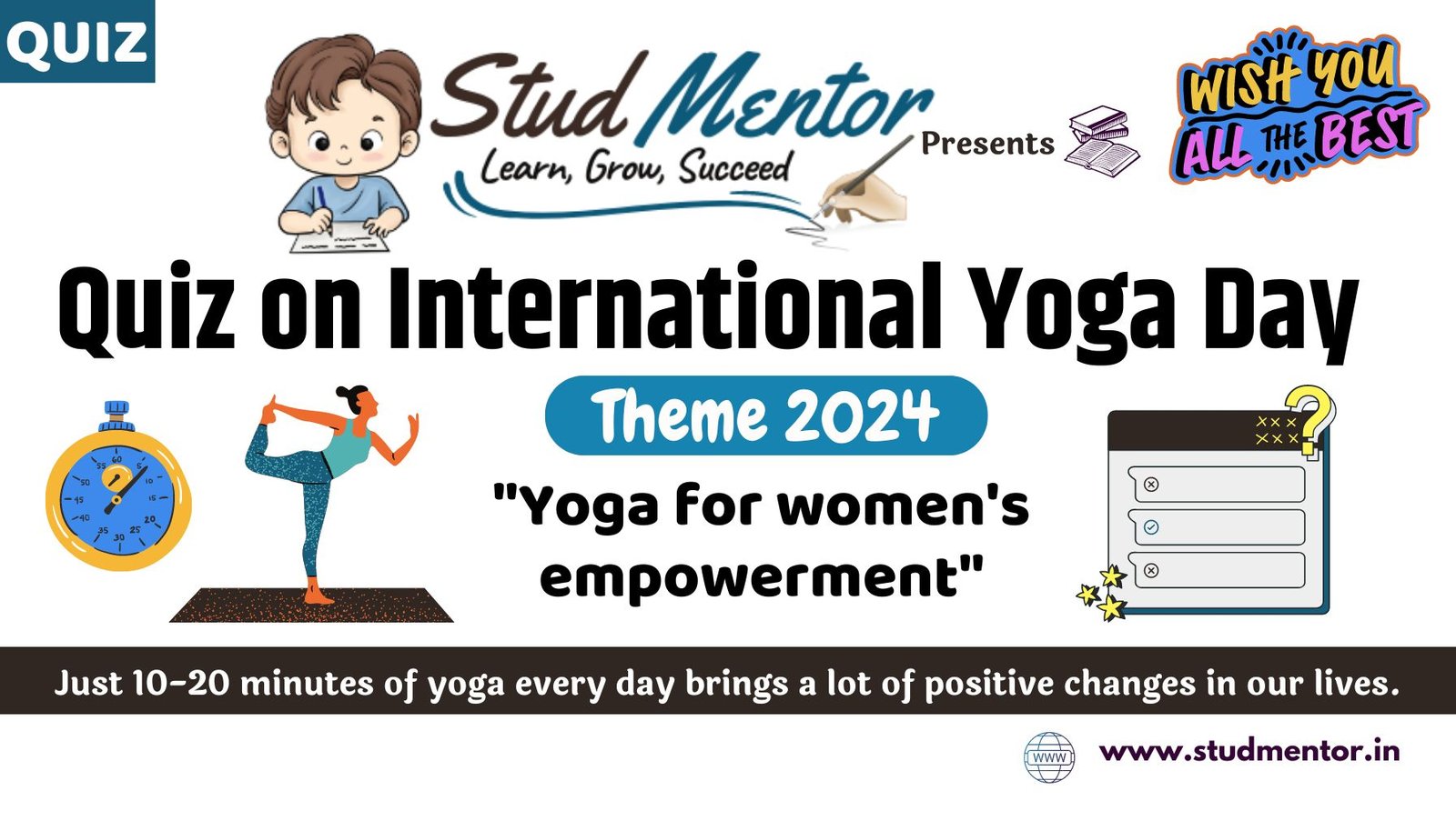 Quiz on International Yoga Day - 21 June 2024 with Certificate