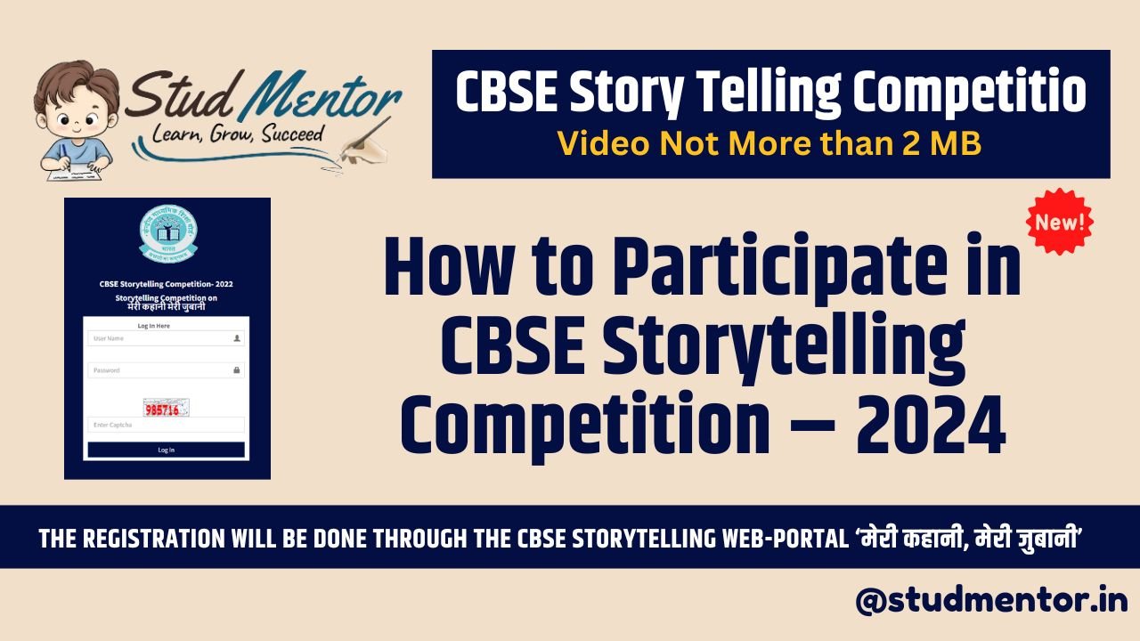 How to Participate in CBSE Storytelling Competition – 2024