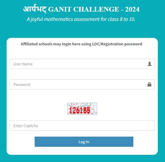 CBSE - Aryabhata Ganit Challenge 2024