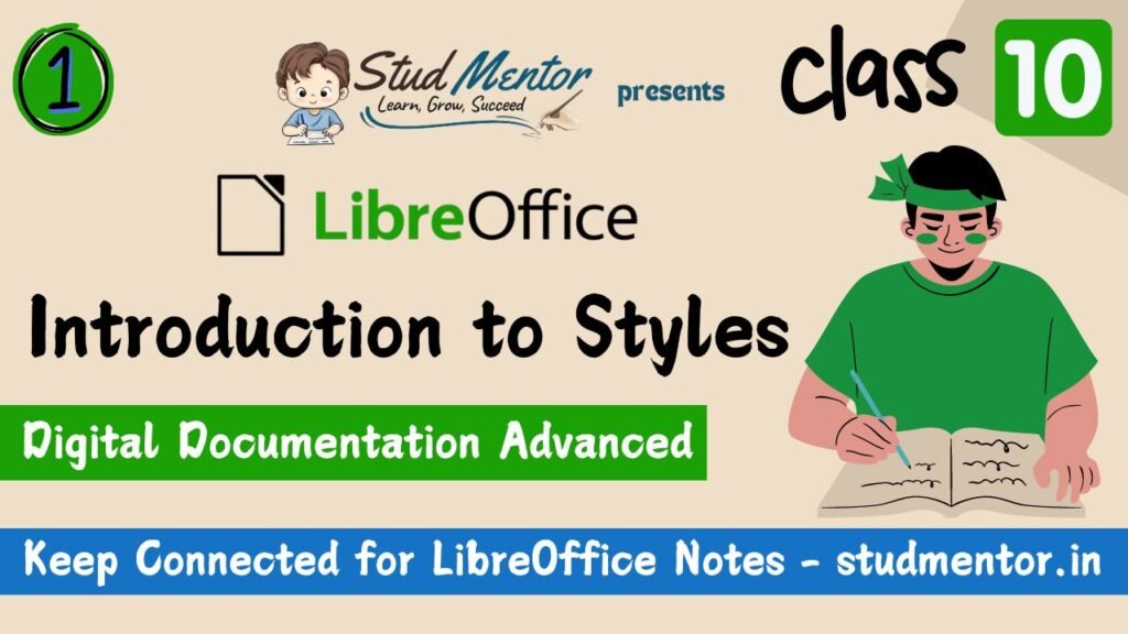 Introduction to Styles - Libre Office Class 10 Notes 2024