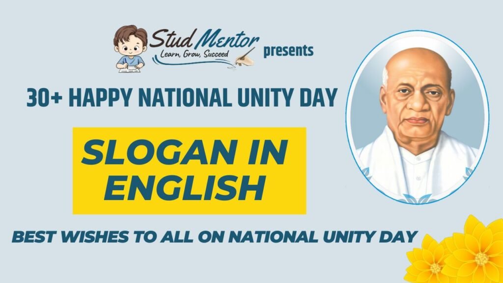 Best Slogan on National Unity Day - 31 October 2024