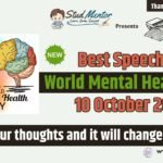 Best Speech on World Mental Health Day - 10 October 2024