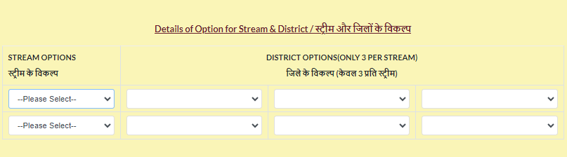 Stream Selection for Navodaya class 11