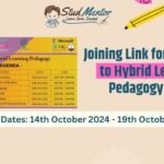 Joining Link for Pathway to Hybrid Learning Pedagogy 2024