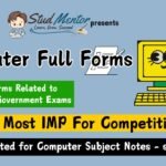 All Full Forms Related to Computer for Government Exams