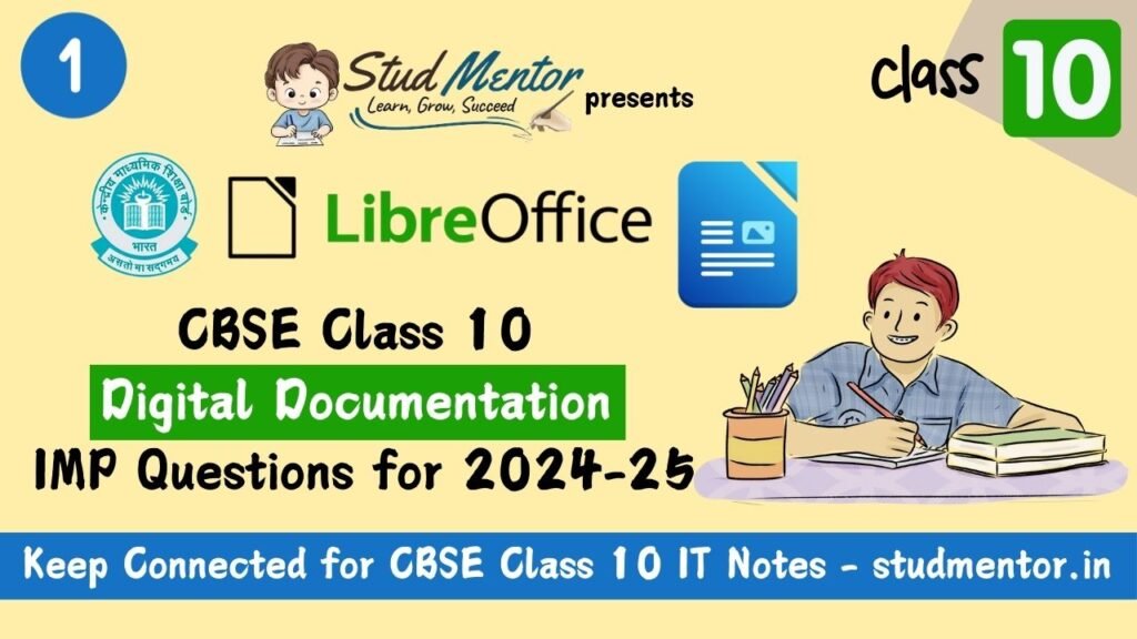 CBSE Class 10 Digital Documentation IMP Questions for 2024-25