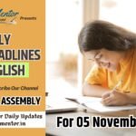 School Assembly News Headlines for 05 November 2024