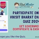 Participate Online in Viksit Bharat Challenge Quiz 2024