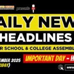 News Headlines for School Assembly – 26 September 2025