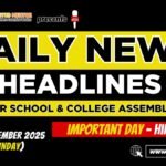 News Headlines for School Assembly – 14 September 2025