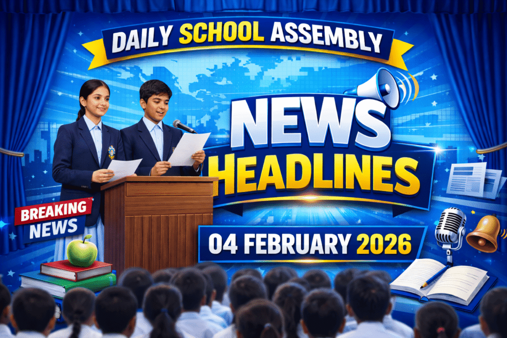 News Headlines for School Assembly – 04 February 2026