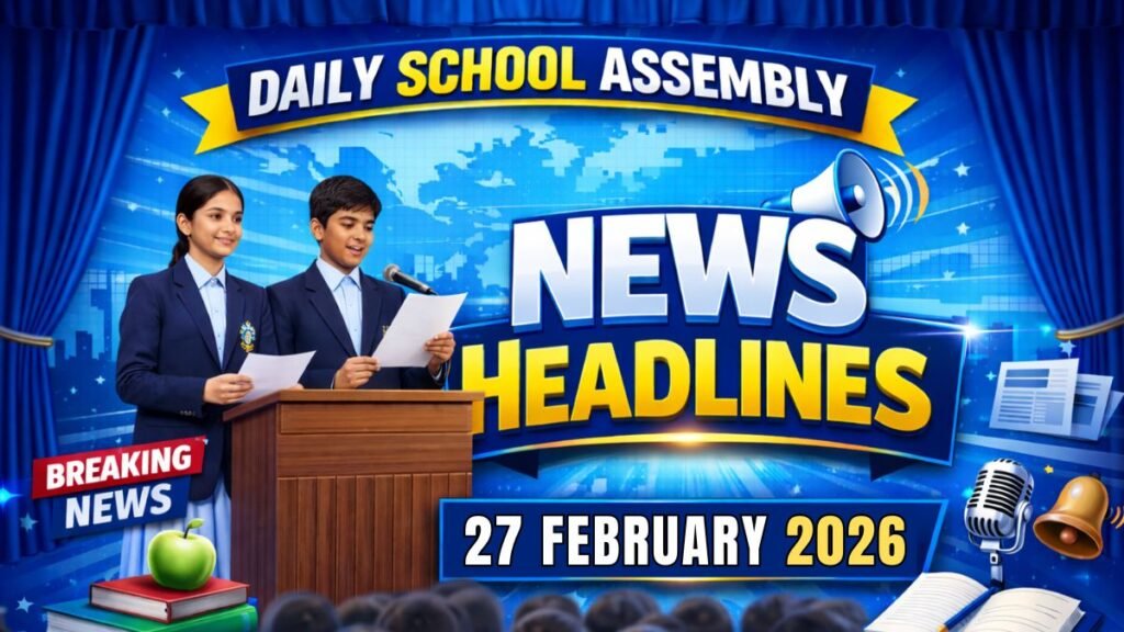 News Headlines for School Assembly – 27 February 2026