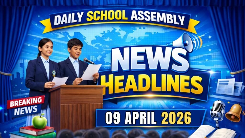 News Headlines for School Assembly – 09 April 2026