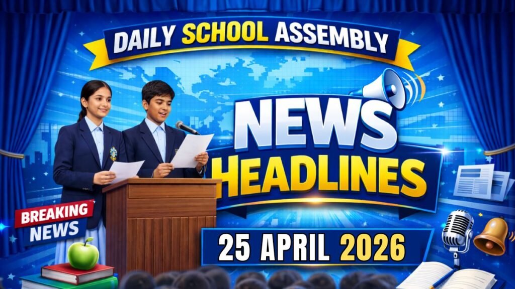 News Headlines for School Assembly – 25 April 2026