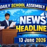 News Headlines for School Assembly – 13 June 2026