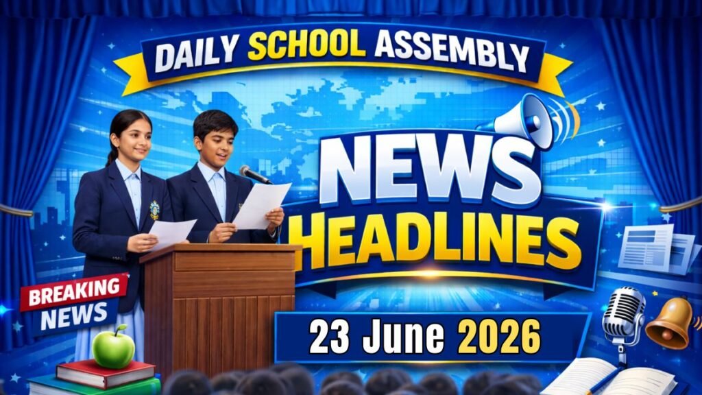 News Headlines for School Assembly – 23 June 2026