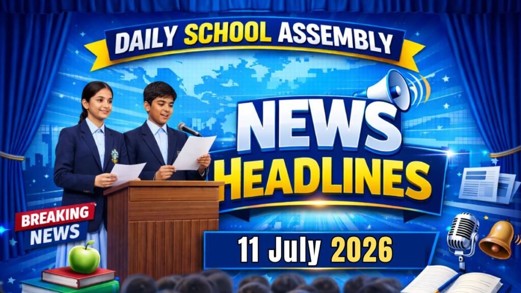 News Headlines for School Assembly – 11 July 2026